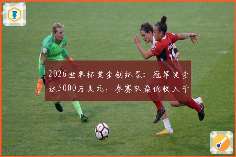 2026世界杯奖金创纪录：冠军奖金达5000万美元，参赛队最低收入千万